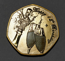 Load image into Gallery viewer, 21st Birthday 'Champagne Sparkles' - 24ct Gold