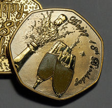 Load image into Gallery viewer, 21st Birthday 'Champagne Sparkles' - 24ct Gold