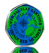 Load image into Gallery viewer, Official Flat Earther - Colour - Silver