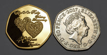 Load image into Gallery viewer, On Our 40th Wedding Anniversary (poem) - 24ct Gold
