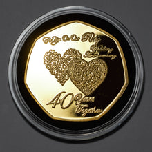 Load image into Gallery viewer, On Our 40th Wedding Anniversary (poem) - 24ct Gold