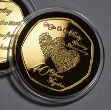 Load image into Gallery viewer, On Our 40th Wedding Anniversary (poem) - 24ct Gold