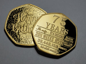 75th Birthday 'But Who's Counting' - 24ct Gold