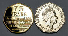 Load image into Gallery viewer, 75th Birthday 'But Who's Counting' - 24ct Gold