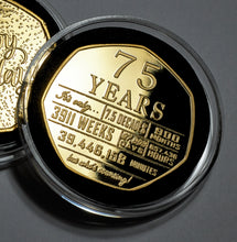 Load image into Gallery viewer, 75th Birthday 'But Who's Counting' - 24ct Gold