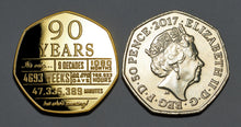 Load image into Gallery viewer, 90th Birthday 'But Who's Counting' - 24ct Gold