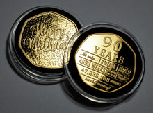 Load image into Gallery viewer, 90th Birthday 'But Who's Counting' - 24ct Gold