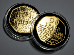 90th Birthday 'But Who's Counting' - 24ct Gold