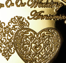 Load image into Gallery viewer, For You On Our Wedding Anniversary, Forever Yours - 24ct Gold