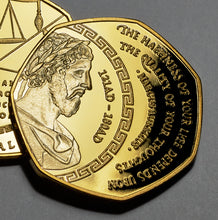 Load image into Gallery viewer, Marcus Aurelius, Stoic - 24ct Gold