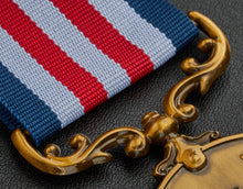 Load image into Gallery viewer, On Our 5th Wooden Wedding Anniversary Medal in Case - Antique Gold