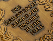 Load image into Gallery viewer, On Our 5th Wooden Wedding Anniversary Medal in Case - Antique Gold