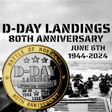 Load image into Gallery viewer, D-Day Landings 80th Anniversary - Dual Metal Silver &amp; 24ct Gold