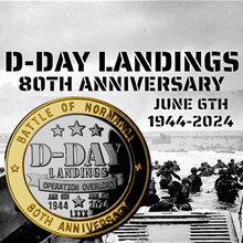 Load image into Gallery viewer, D-Day Landings 80th Anniversary - Dual Metal Silver & 24ct Gold