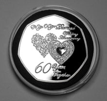 Load image into Gallery viewer, On Your 60th Wedding Anniversary - Silver with Diamante