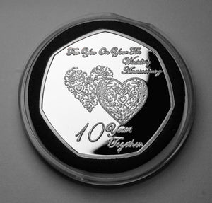 On Your 10th Wedding Anniversary - Silver