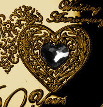Load image into Gallery viewer, On Your 60th Wedding Anniversary - 24ct Gold with Diamante