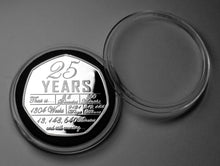 Load image into Gallery viewer, On Your 25th Wedding Anniversary 'And Still Counting' - Silver with Diamante