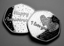 Load image into Gallery viewer, Happy Anniversary &#39;I Love You&#39; - Silver