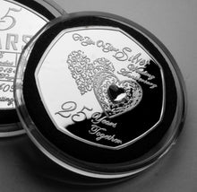 Load image into Gallery viewer, On Your 25th Wedding Anniversary 'And Still Counting' - Silver with Diamante