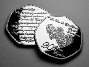 On Your 20th Wedding Anniversary - Silver