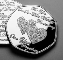Load image into Gallery viewer, On Our First Wedding Anniversary - Silver