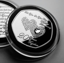 Load image into Gallery viewer, On Your 20th Wedding Anniversary - Silver with Gemstone