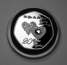 Load image into Gallery viewer, On Our 20th Wedding Anniversary - Silver with Gemstone