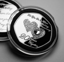 Load image into Gallery viewer, On Our 20th Wedding Anniversary - Silver with Gemstone