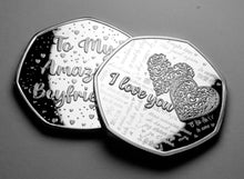 Load image into Gallery viewer, To My Amazing Boyfriend, Happy Birthday - I Love You - Silver
