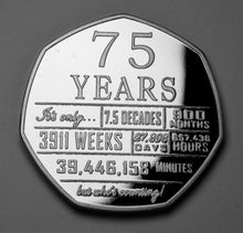 Load image into Gallery viewer, 75th Birthday 'But Who's Counting' - Silver