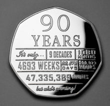Load image into Gallery viewer, 90th Birthday 'But Who's Counting' - Silver