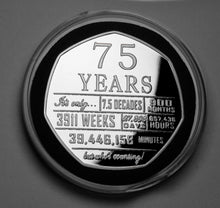 Load image into Gallery viewer, 75th Birthday 'But Who's Counting' - Silver