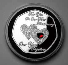 Load image into Gallery viewer, On Our First Anniversary - Silver with Gemstone