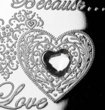 Load image into Gallery viewer, Just Because... I Love You - Silver with White Diamante