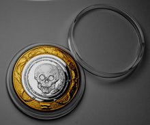 Load image into Gallery viewer, Memento Mori 'MEMORARE NOVISSIMA TUA' - Silver & 24ct Gold