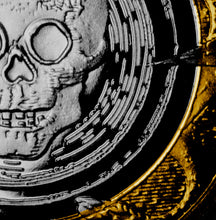 Load image into Gallery viewer, Memento Mori 'MEMORARE NOVISSIMA TUA' - Silver & 24ct Gold