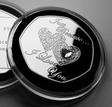 Load image into Gallery viewer, Just Because... I Love You - Silver with White Diamante