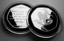 Load image into Gallery viewer, Just Because... I Love You - Silver with White Diamante