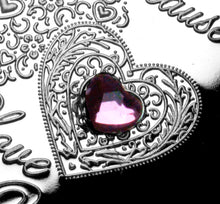 Load image into Gallery viewer, Just Because... I Love You - Silver with Pink Diamante
