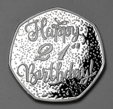 Load image into Gallery viewer, Happy 21st Birthday 'Champagne Sparkles' - Silver