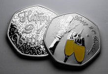Load image into Gallery viewer, Happy 21st Birthday 'Champagne Sparkles' - Silver