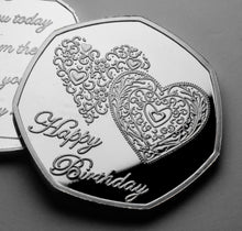 Load image into Gallery viewer, Happy Birthday 'I Love you' - Silver