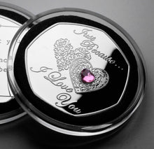 Load image into Gallery viewer, Just Because... I Love You - Silver with Pink Diamante