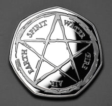 Load image into Gallery viewer, Elements of Life, Pentagram - Silver