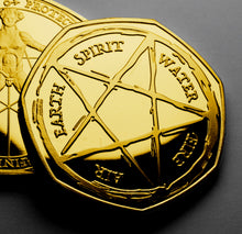 Load image into Gallery viewer, Elements of Life, Pentagram - 24ct Gold