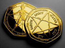 Load image into Gallery viewer, Elements of Life, Pentagram - 24ct Gold