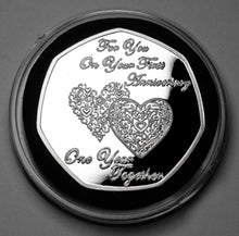 Load image into Gallery viewer, For You On Your First Anniversary - Silver