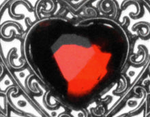 Load image into Gallery viewer, For You On Your First Anniversary -  Red Diamante - Silver