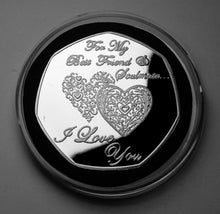 Load image into Gallery viewer, Best Friend and Soulmate - Happy Valentine's Day - Silver